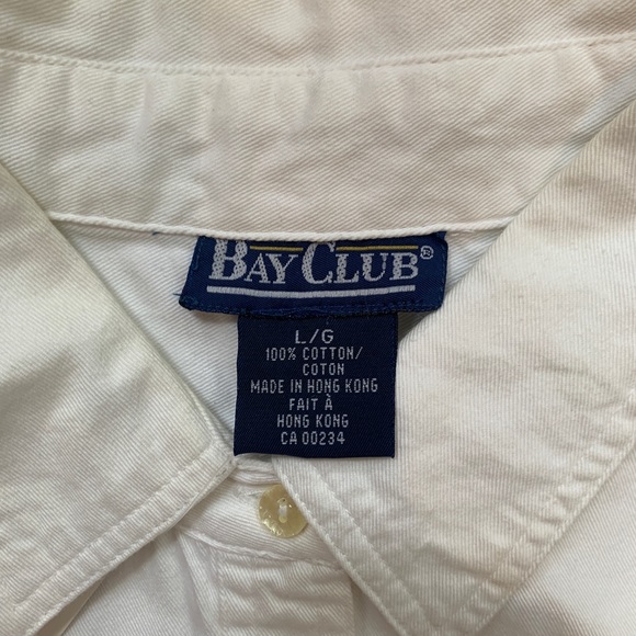 Vintage Nautical ‘Bay Club’ White Denim HighWaist Shorts & Sleeveless Blouse Set - Picture 5 of 16